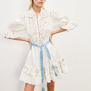 ALEMAIS Giulia Mini Dress White FARFETCH